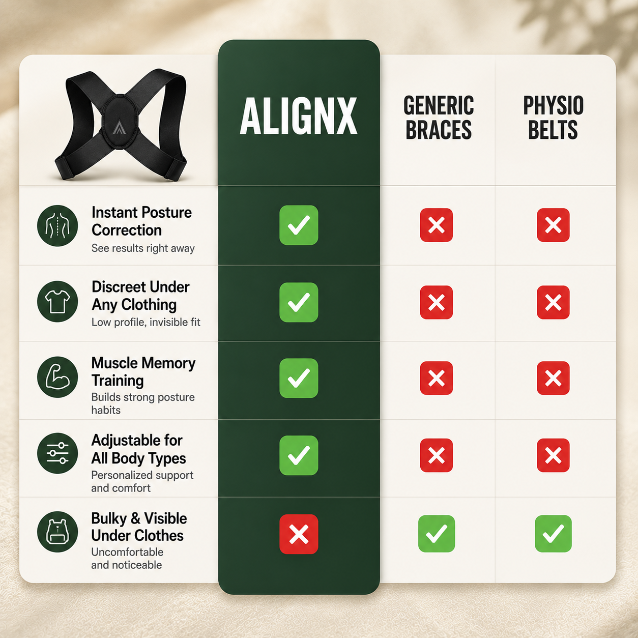 AlignX Posture Corrector